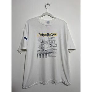 Vintage Summer 90s Dad‎ Tee Fort Collins High School Graduation
